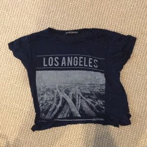 brandy melville los angelas cropped T-Shirt.